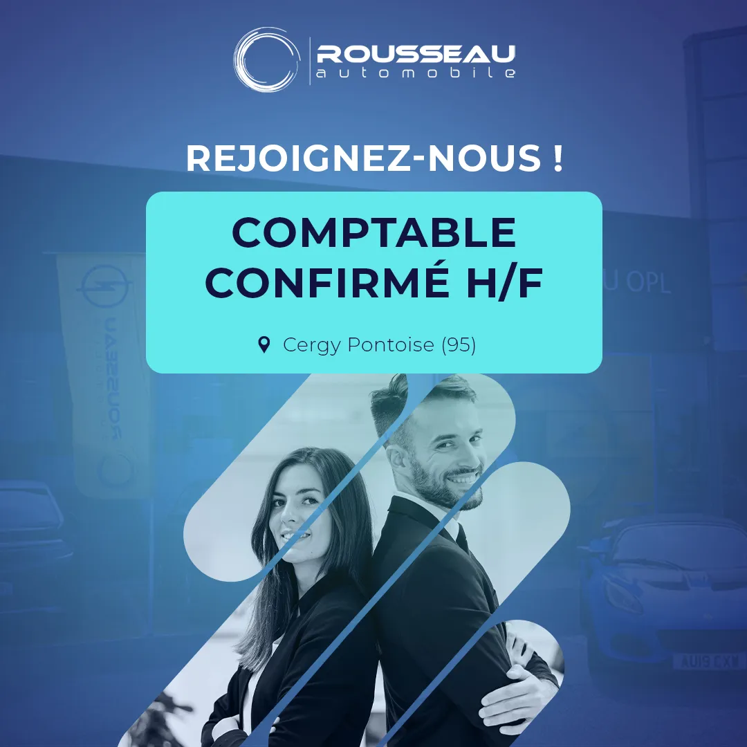 Campagne recrutement comptable Rousseau - Annonce emploi concession automobile