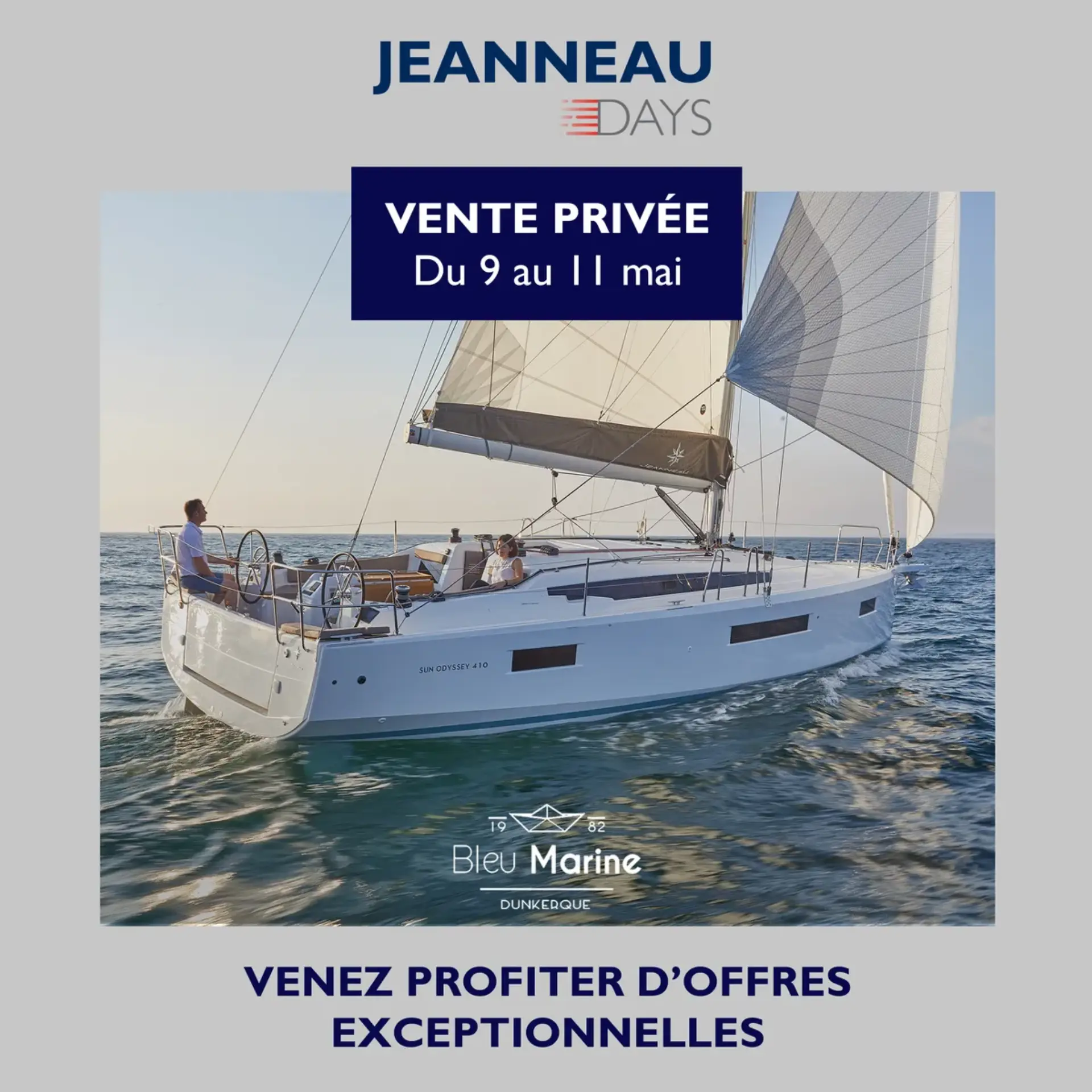 Jeanneau Days Bleu Marine - Sun Odyssey 410