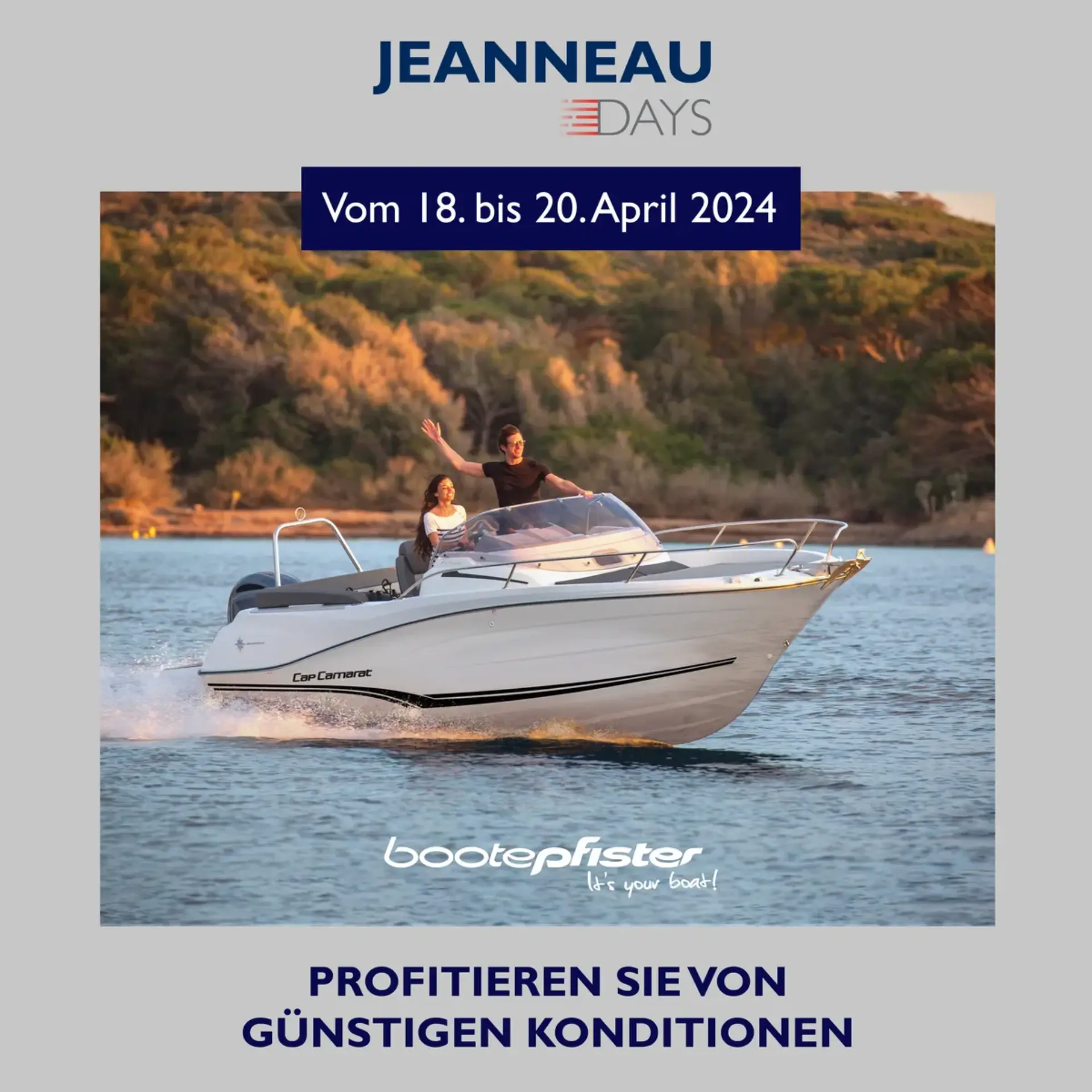 Jeanneau Days Bootepfister - Cap Camarat 6.5WA