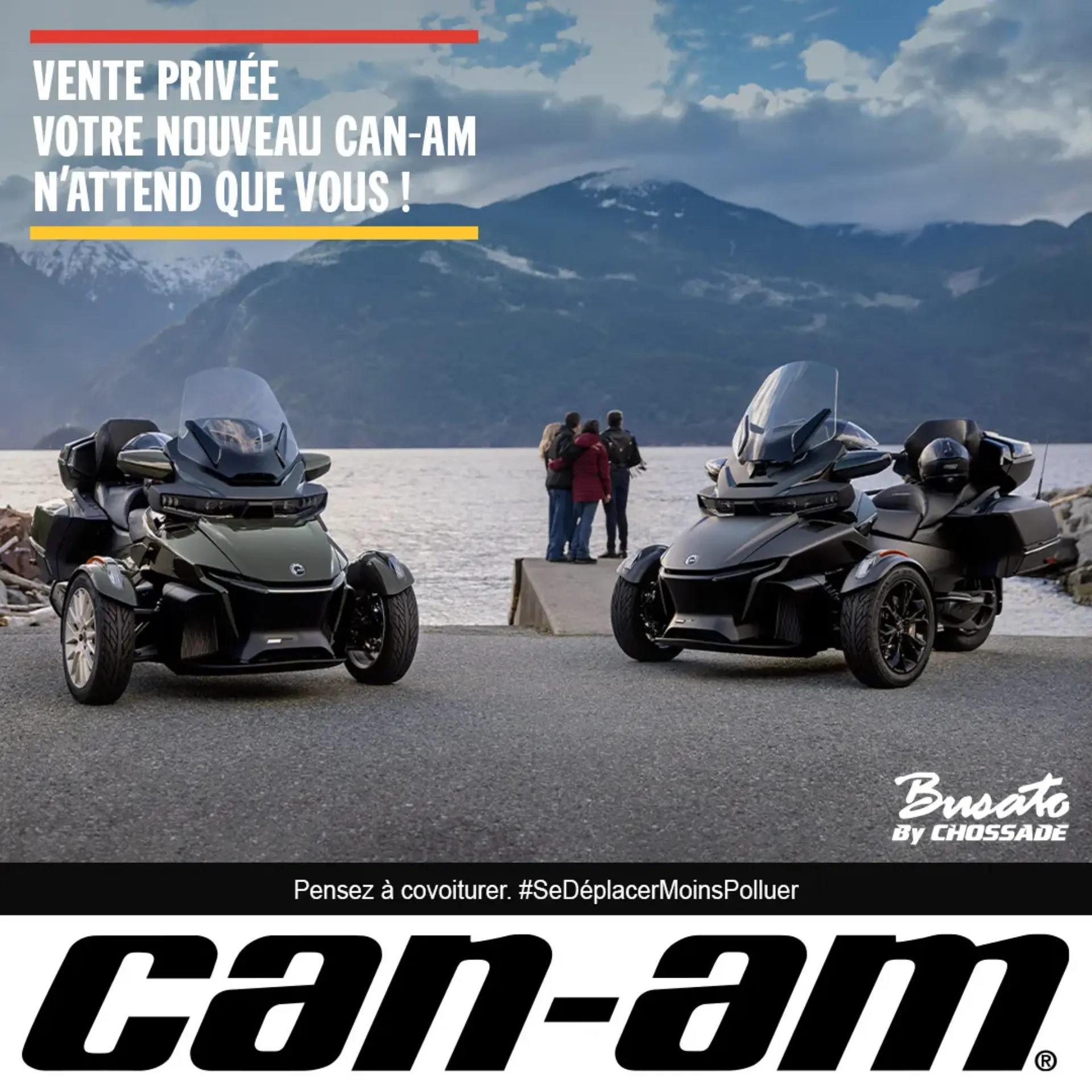 Communication digitale Can-Am Busato - Campagne réseaux sociaux moto