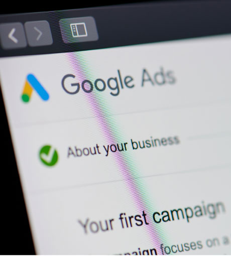 Écran interface Adwords