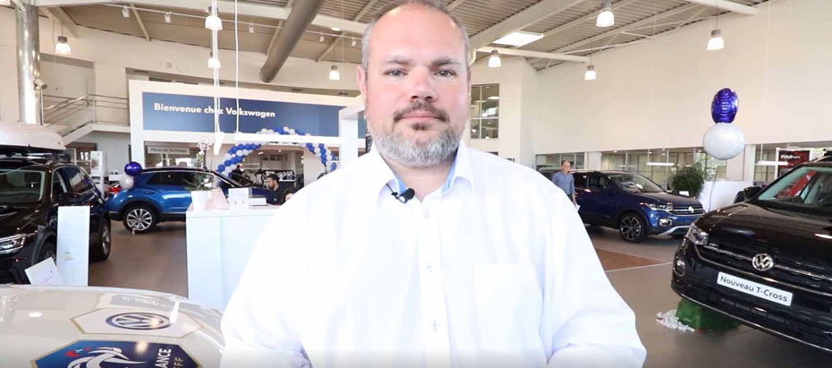 Olivier Bahon chef des ventes de la concession Volkswagen de Nantes