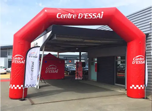 Arche gonflable Centre d'Essai Driving